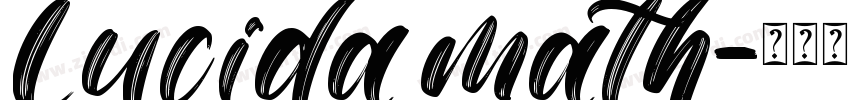 Lucida math字体转换